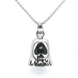 Poker Bell Pendant Stainless Steel Necklace