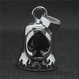 Poker Bell Pendant Stainless Steel Necklace
