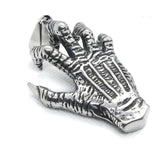 Skull Hand Mens Pendant Stainless Steel Eyeball Pendant