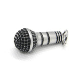 Mini Microphone Mens Pendant Stainless Steel Punk Necklace
