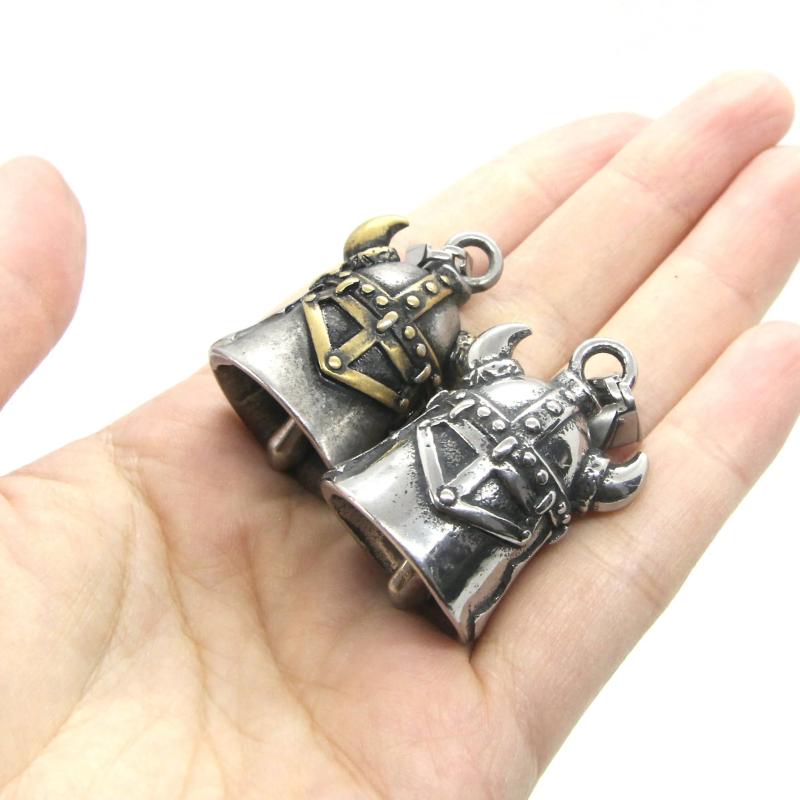 Hot Biker Anchor Bell Pendant Stainless Steel Cross Mens Bell Pendant
