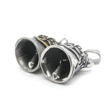Hot Biker Anchor Bell Pendant Stainless Steel Cross Mens Bell Pendant