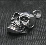 Polished Stainless Steel Demon Skull Pendant for Men
