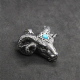 Star Goat Pendant Stainless Steel Man Pendant Necklace