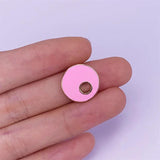 5pcs Brass Round Pendants Charms 16x16mm DIY Jewelry Accessories