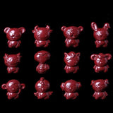 5A Natural Cinnabar Chinese Zodiac 12 Animals Necklace Pendant