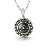 Compass Skull Men's Pendant Titanium Steel