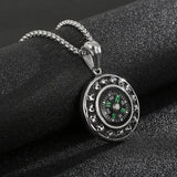 Compass Skull Men's Pendant Titanium Steel