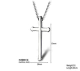 Granny Charming Silver/Gold Chain Cross Stainless Steel Necklace