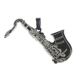 Stainless Steel Pendant Necklace Men's Punk Locomotive DIY Jewelry Gift