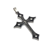 Stainless Steel Pendant Necklace Men's Punk Locomotive DIY Jewelry Gift