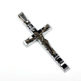 Stainless Steel Pendant Necklace Men's Punk Locomotive DIY Jewelry Gift