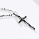 Gothic Cross Pendant Necklace Men Jewelry Gift with Chain