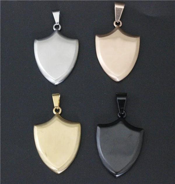 Biker Shield Pendant 316L Stainless Steel Men Women