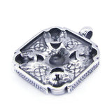 Cross Skull Pendant Stainless Steel Jewelry Men