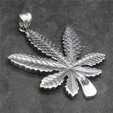 Feather Pendant Stainless Steel Necklace