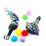 10PCS Rose Petal Pearl Cage Aromatherapy Diffuser Pendant