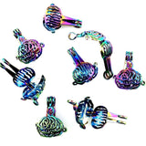 10PCS Rose Petal Pearl Cage Aromatherapy Diffuser Pendant