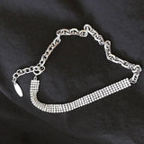 Flash Rhinestone Choker Necklace Hipster Women Jewelry