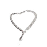 Flash Rhinestone Choker Necklace Hipster Women Jewelry