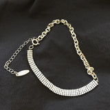 Flash Rhinestone Choker Necklace Hipster Women Jewelry