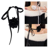 Vintage Lace Flower Choker Necklace Gothic Dark Girl Collar Party Jewelry