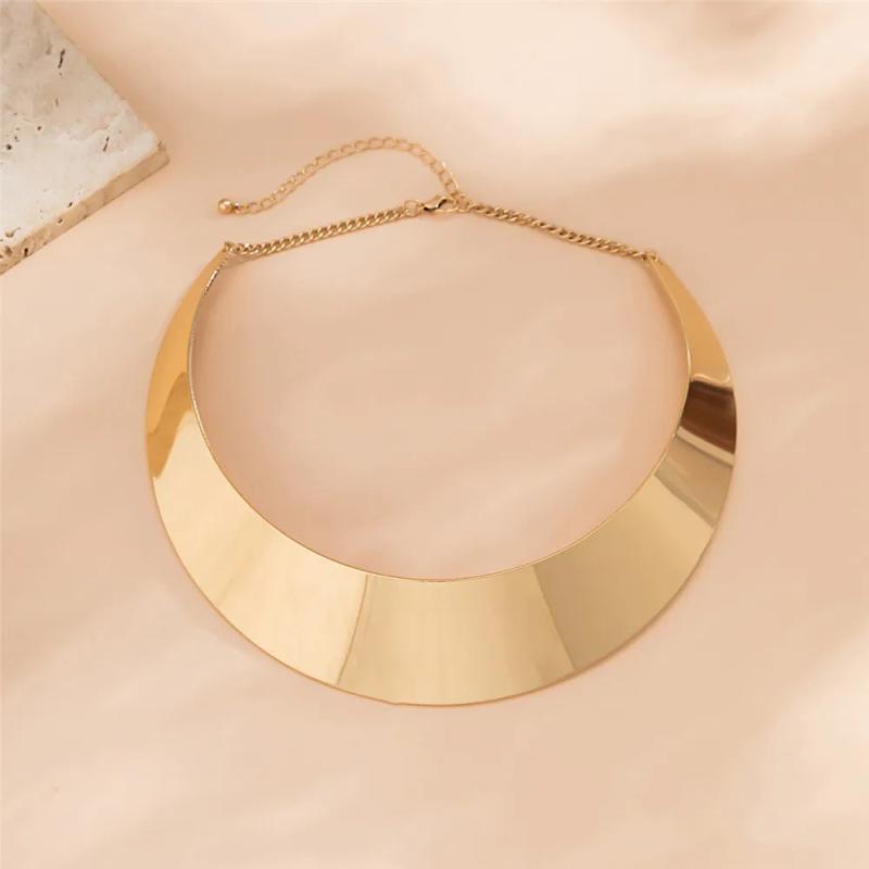 Metal Collar Necklace Street Punk Jewelry Gift