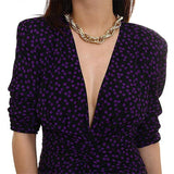 Chain Necklace Women Choker Necklace Collar Alloy Punk Necklace