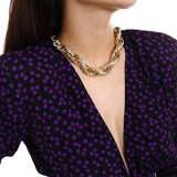 Chain Necklace Women Choker Necklace Collar Alloy Punk Necklace