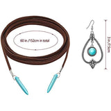 Bohemian Turquoise Pendant Choker Set