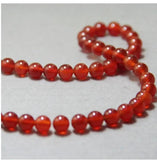 8mm Red Chalcedony Beads Round 15 inch Jewelry Making