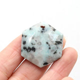 Hexagon Labradorite and Amazonites Pendant for DIY Necklace Making