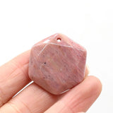 Hexagon Labradorite and Amazonites Pendant for DIY Necklace Making