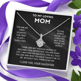 Mom Love Knot Necklace & Heart Pendant Gift