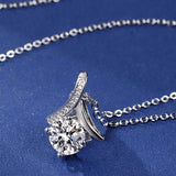 Mom Love Knot Necklace & Heart Pendant Gift