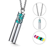 316L Vintage Aromatherapy Perfume Diffuser Necklace Locket Pendant