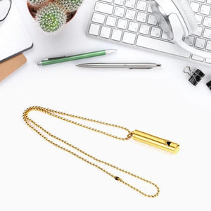 Mindful Breathing Necklace Anxiety Relief Items Stress Relief Whistle Necklace