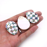 Abalone Shell Water Drop Pendant 30x40mm Women Jewelry DIY