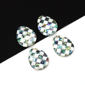 Abalone Shell Water Drop Pendant 30x40mm Women Jewelry DIY
