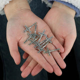 Diyalo 30Pcs Catholic INRI Holy Crucifix Charms Roman Numeral Pendants