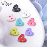 30pcs Copper Double Hole Heart Bead Pendant Necklace Findings Enamel Bracelet