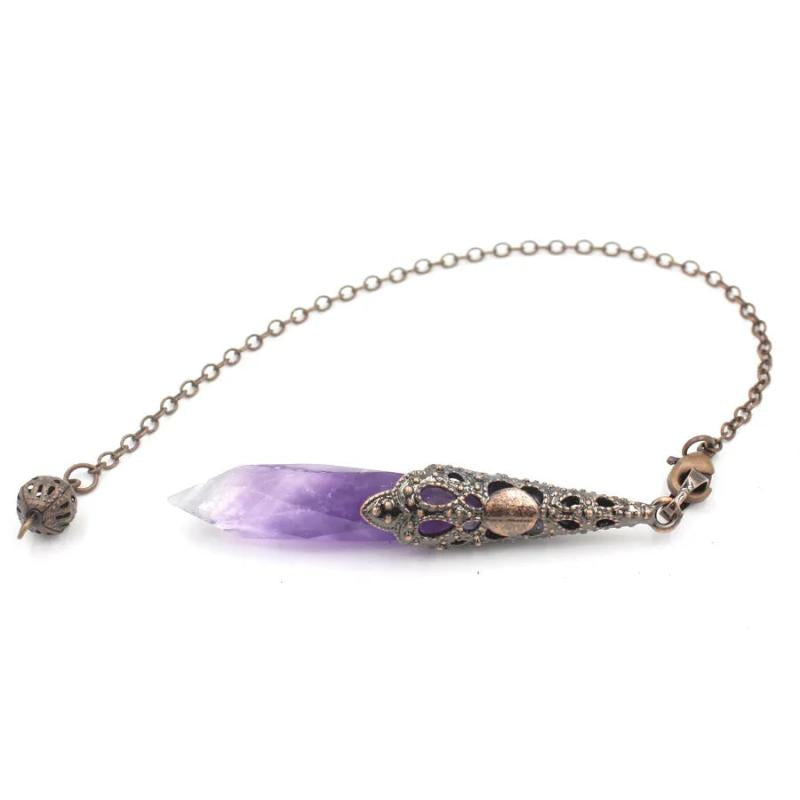 Spirit Pyramid Quartz Pendulum for Dowsing Wicca Divination