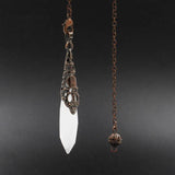 Spirit Pyramid Quartz Pendulum for Dowsing Wicca Divination