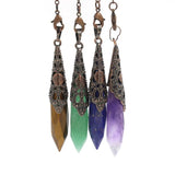Spirit Pyramid Quartz Pendulum for Dowsing Wicca Divination