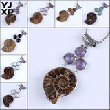 YJXP Unique Ammonite Reliquiae Vintage Pendants Charms Jewelry