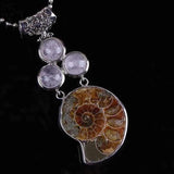 YJXP Unique Ammonite Reliquiae Vintage Pendants Charms Jewelry