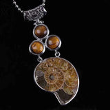YJXP Unique Ammonite Reliquiae Vintage Pendants Charms Jewelry