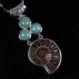 YJXP Unique Ammonite Reliquiae Vintage Pendants Charms Jewelry