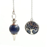XSM Tree of Life Stone Pendulum Ball Pendant Wicca