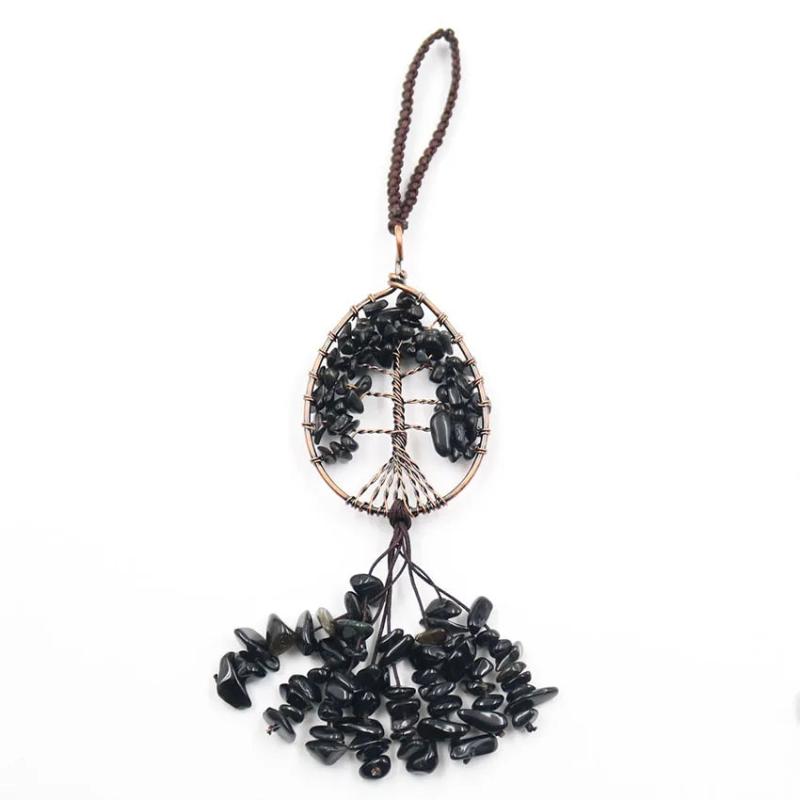 Agate Healing Crystals Rearview Mirror Ornament